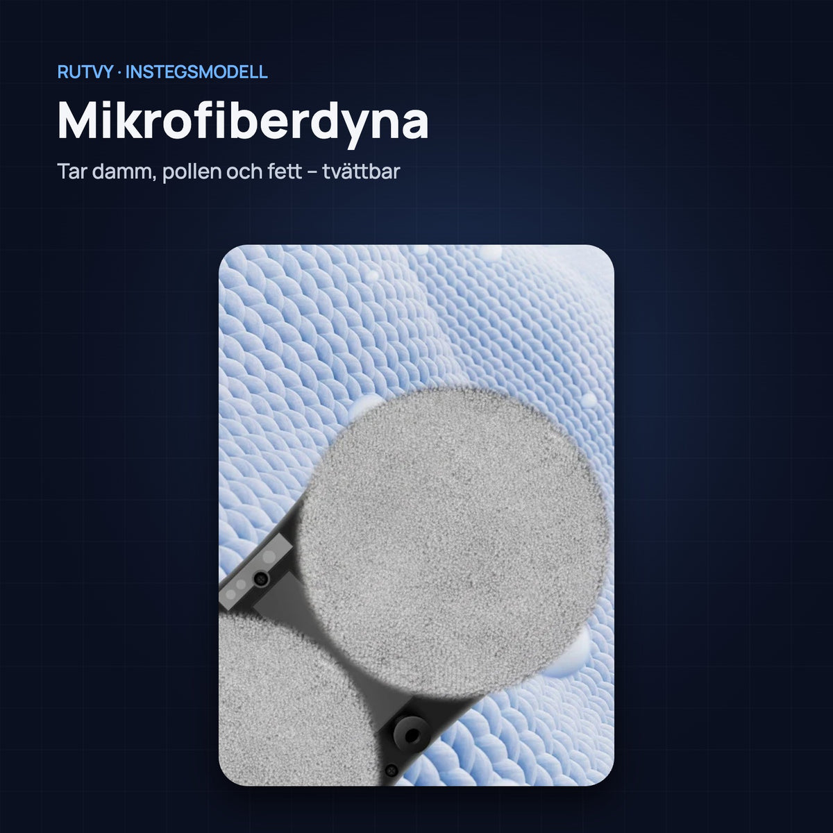 Tvättbar mikrofiberdyna