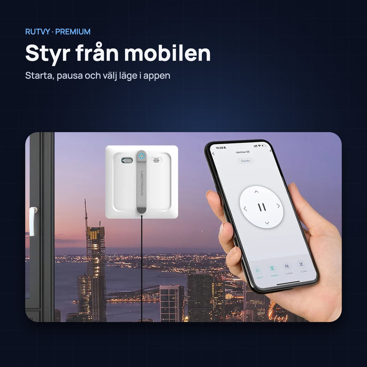 Styr från mobilen