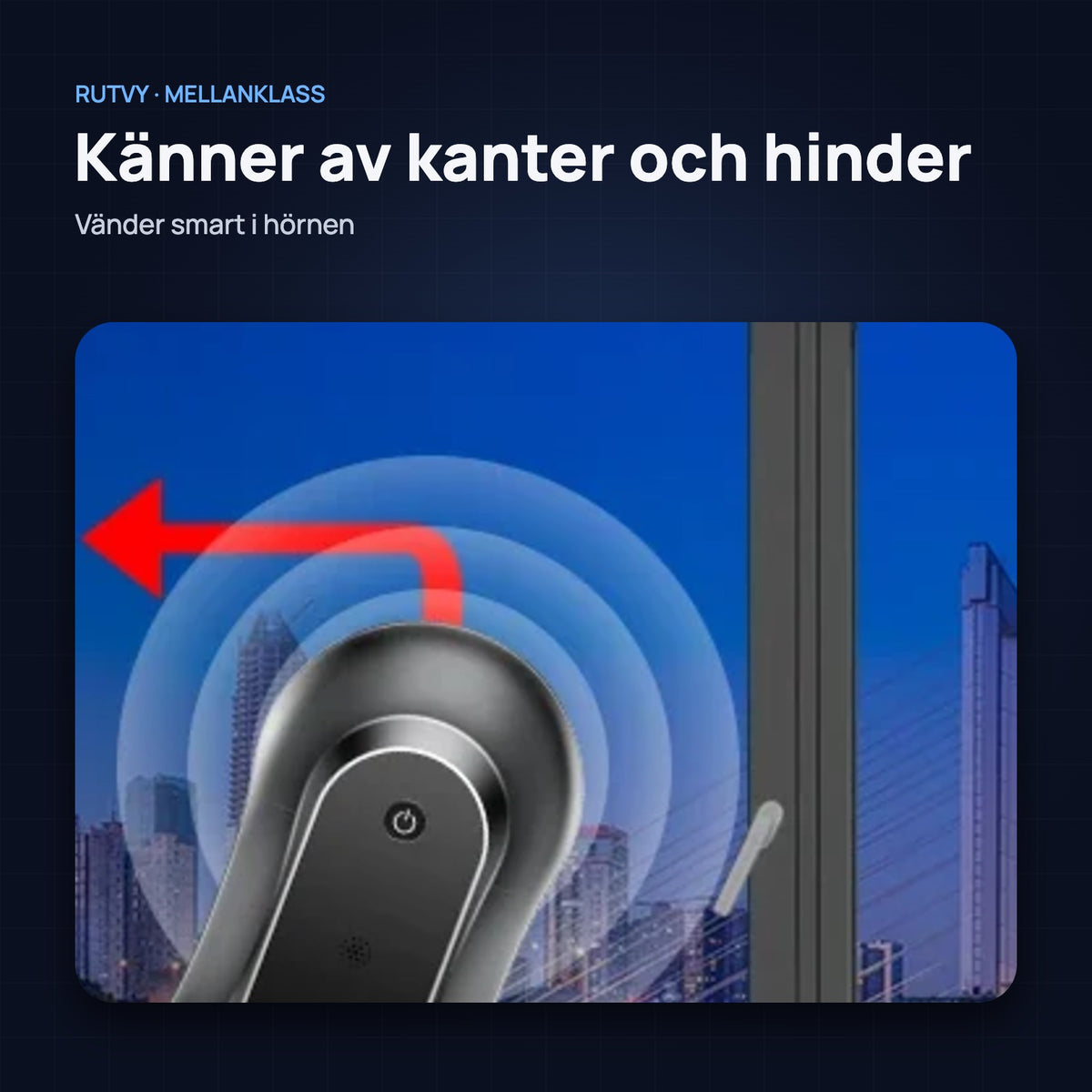 Känner av kanter och hinder